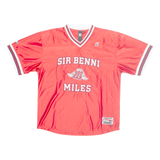 SIR BENNI MILES Mens Jersey Red USA V-Neck L