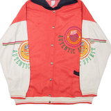 Womens Jacket Pink Hooded Crazy Pattern L