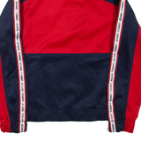 TOMMY HILFIGER Womens Track Jacket Red Colourblock S