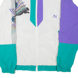 PUMA Mens Track Jacket White Colourblock L
