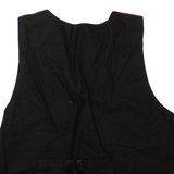 Mens Waistcoat Red Striped M