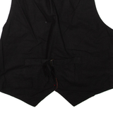 Mens Waistcoat Red Striped M