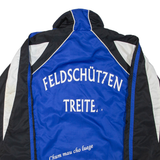 Mens Track Jacket Blue Colourblock XL