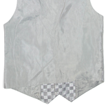 Mens Waistcoat Grey Check S