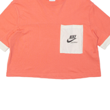 NIKE Cropped Womens T-Shirt Pink S