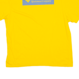 THE NORTH FACE Mens T-Shirt Yellow Crew Neck L