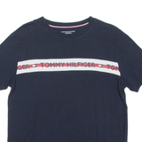 TOMMY HILFIGER Mens T-Shirt Blue Crew Neck M