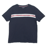 TOMMY HILFIGER Mens T-Shirt Blue Crew Neck M