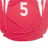 UMBRO Mens Football Shirt Jersey Red Long Sleeve 2XL