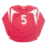 UMBRO Mens Football Shirt Jersey Red Long Sleeve 2XL
