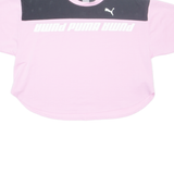 PUMA Cropped Womens T-Shirt Pink XL