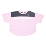 PUMA Cropped Womens T-Shirt Pink XL