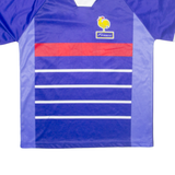 France Mens Football Shirt Jersey Blue Collared S