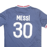 PARIS SAINT-GERMAIN MESSI Mens Football Shirt Jersey Blue S