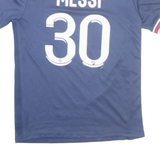 PARIS SAINT-GERMAIN MESSI Mens Football Shirt Jersey Blue S