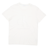 CALVIN KLEIN JEANS Mens T-Shirt Cream M
