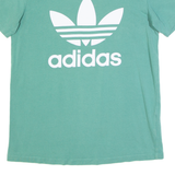 ADIDAS Womens T-Shirt Green UK 8