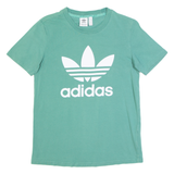 ADIDAS Womens T-Shirt Green UK 8