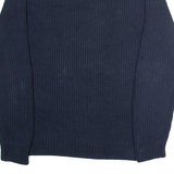 NAUTICA Mens Jumper Blue Crew Neck Chunky Knit XL
