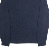 NAUTICA Mens Jumper Blue Crew Neck Chunky Knit XL