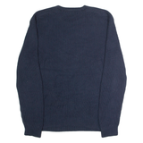 NAUTICA Mens Jumper Blue Crew Neck Chunky Knit XL
