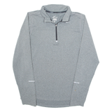 NIKE Mens Sweatshirt Grey 1/4 Zip S