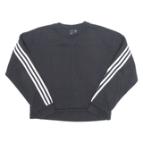 ADIDAS Womens Sweatshirt Black UK 8