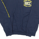 CHAMPION ECO Fleece Grand Rapids College Mens Sweatshirt Blue 1/4 Zip USA L