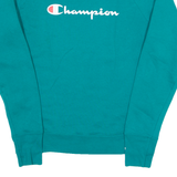 CHAMPION Womens Sweatshirt Blue S