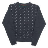 CHAMPION All Over Print Mens Sweatshirt Black S