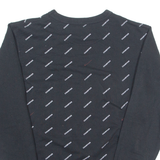 CHAMPION All Over Print Mens Sweatshirt Black S