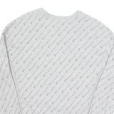 CHAMPION REVERSE WEAVE All Over Print Mens Sweatshirt Grey M