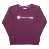 CHAMPION Womens Sweatshirt Maroon L