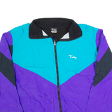 TINLEY Womens Shell Jacket Purple 90s Colourblock L