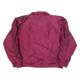 ON YOUR MARK Ruched Sleeves Womens Shell Jacket Red 90s M