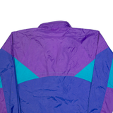 BROOKS Womens Coach Jacket Blue 90s USA Colourblock XL