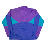 BROOKS Womens Coach Jacket Blue 90s USA Colourblock XL
