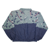 JOFF Lightweight Mens Jacket Blue 90s Crazy Pattern L