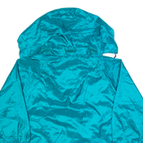 TANGELO Womens Rain Jacket Blue 90s Hooded L