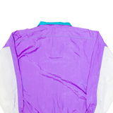 BOLD SPIRIT Womens Shell Jacket Purple 90s Colourblock L