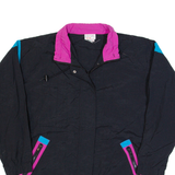 LINDSEY BLAKE Womens Windbreaker Jacket Black 90s M