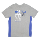 NAUTICA USA Mens T-Shirt Grey L