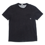 CALVIN KLEIN Mens T-Shirt Blue M