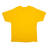 CHAMPION Mens T-Shirt Yellow L