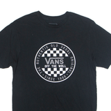 VANS Off The Wall Slim Fit Mens T-Shirt Black S
