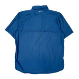 Carhartt Rip Stop Short Sleeve Shirt - XL Blue Polyester
