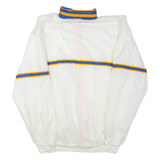 Mens Track Jacket White Nylon S