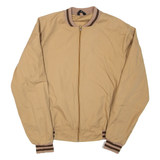 Mens Bomber Jacket Beige M