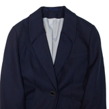 Womens Blazer Jacket Blue L