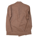 NOVALUX Mens Blazer Jacket Brown Wool M